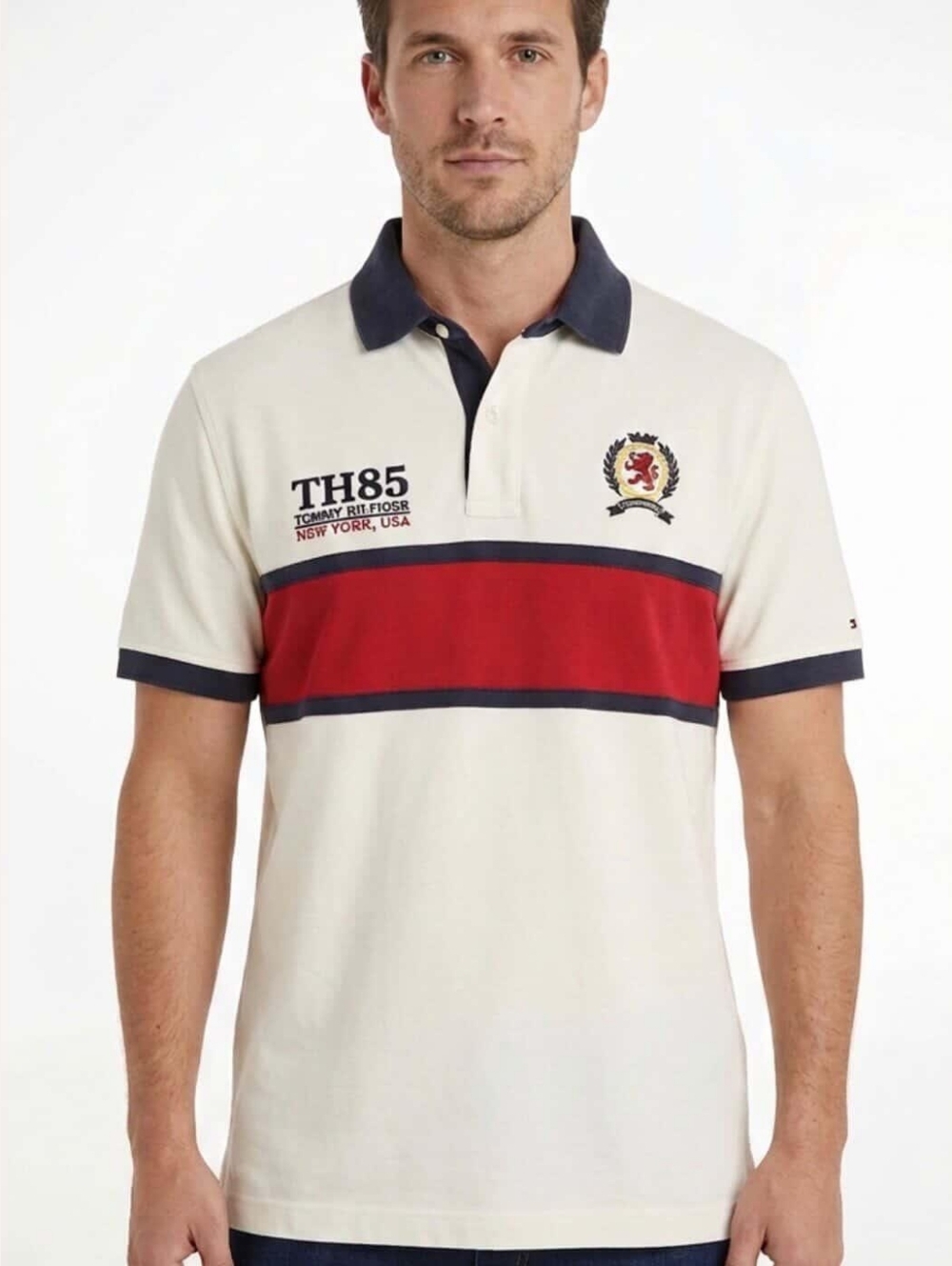 (1990’s) Tommy Hilfiger “TH85” Crest Polo Shirt